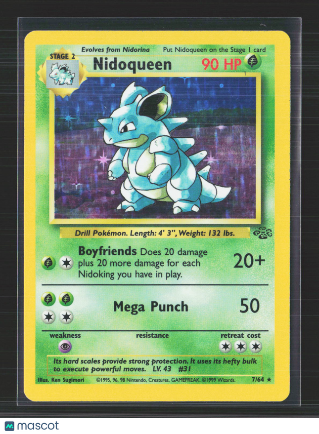 Pokemon 1999 Jungle Nidoqueen #7/64