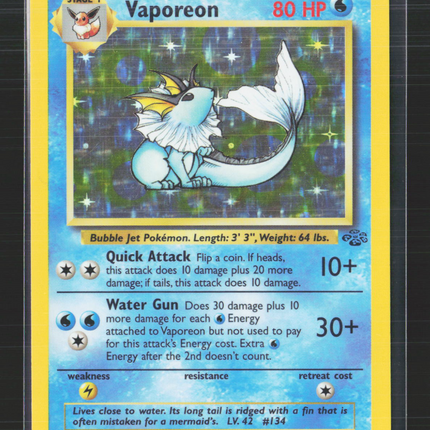 Pokemon 1999 Jungle Vaporeon #12/64