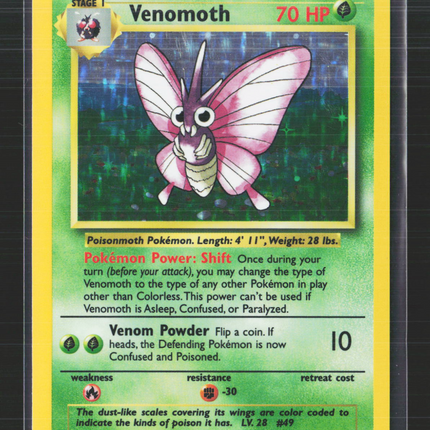 Pokemon 1999 Jungle Venomoth #13/64