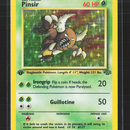 Pokemon 1999 Jungle Pinsir 1st Edition #9/64