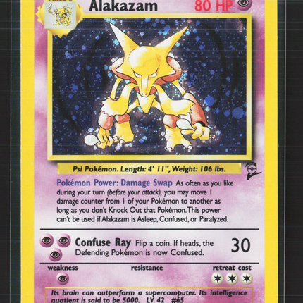 Pokemon 2000 Base Set 2 Alakazam #1/130