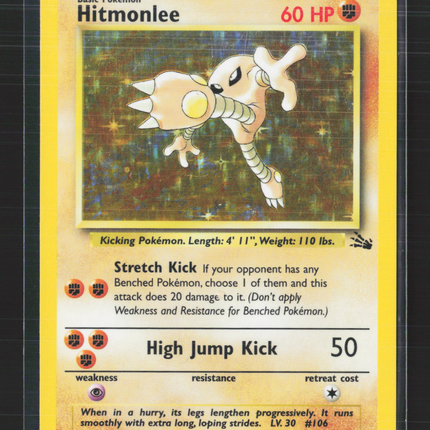 Pokemon 1999 Fossil Hitmonlee #7/62