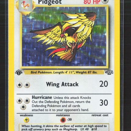 Pokemon 1999 Jungle Pidgeot 1st Edition #8/64