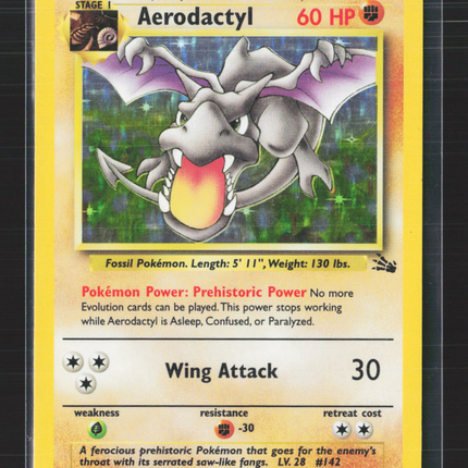 Pokemon 1999 Fossil Aerodactyl #1/62