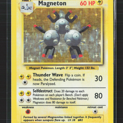 Pokemon 1999 Base Set Magneton #9/102