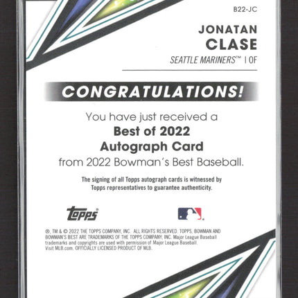 2022 Bowman's Best Jonatan Clase #B22-JC Auto