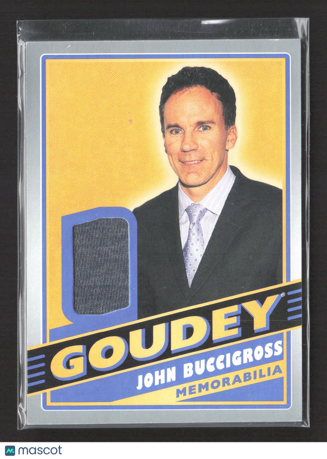 2020 Upper Deck Goodwin Champions Goudey John Buccigross #GM-JB Memorabilia