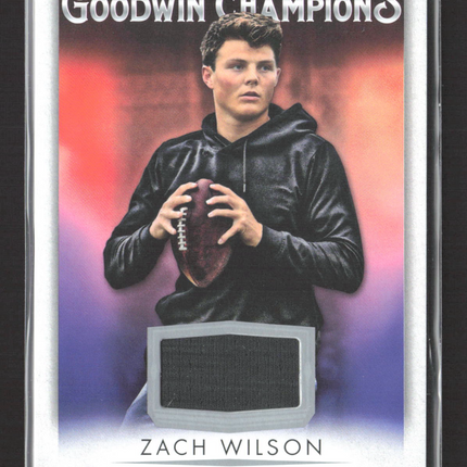 2021 Upper Deck Goodwin Champions Zach Wilson #M-ZW Memorabilia