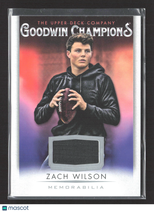 2021 Upper Deck Goodwin Champions Zach Wilson #M-ZW Memorabilia
