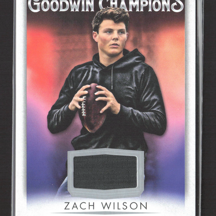 2021 Upper Deck Goodwin Champions Zach Wilson #M-ZW Memorabilia
