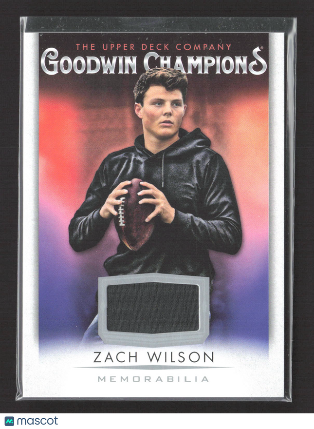 2021 Upper Deck Goodwin Champions Zach Wilson #M-ZW Memorabilia