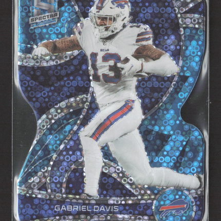 2022 Panini Spectra Prizm Gabriel Davis #13 Blue Die-Cut 35/50