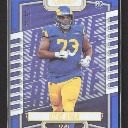 2023 Panini Absolute Football Steve Avila #164 Blue RC 36/50