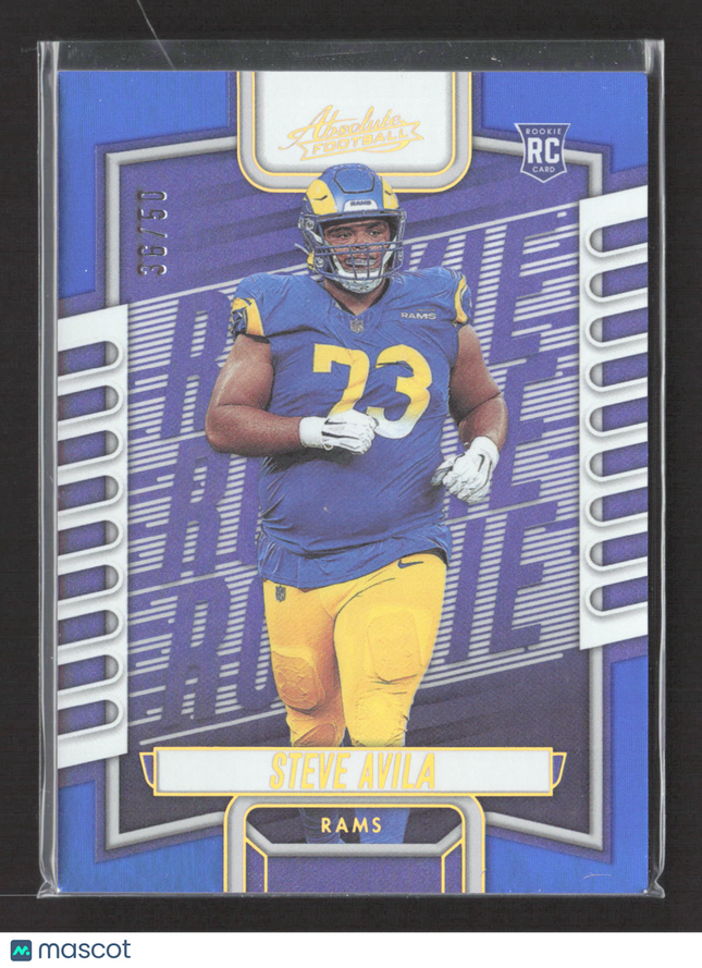 2023 Panini Absolute Football Steve Avila #164 Blue RC 36/50