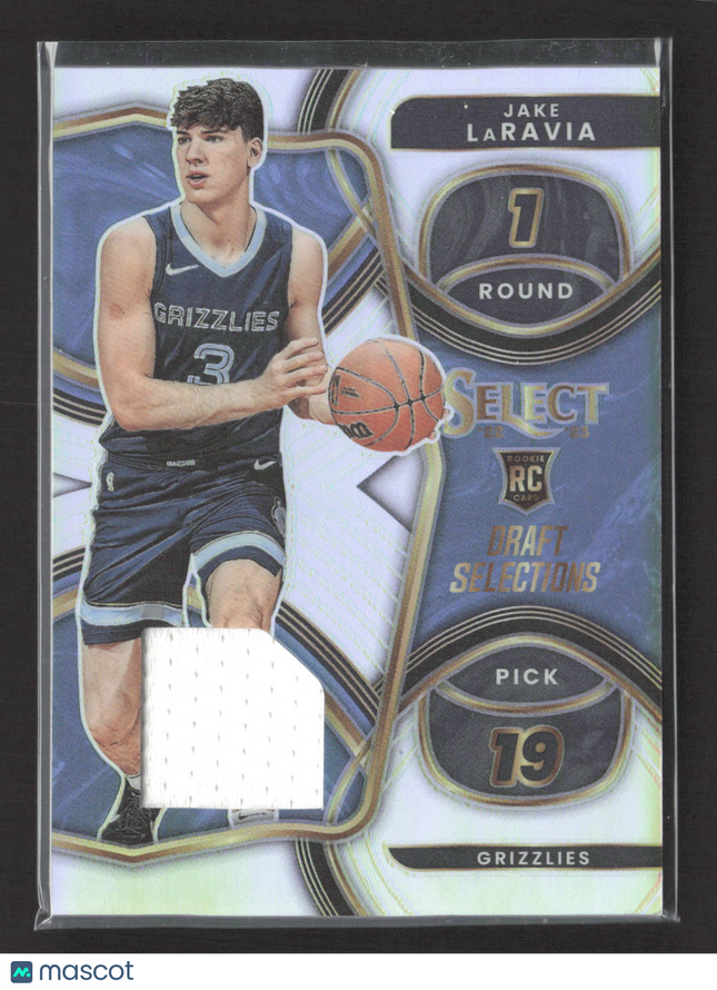 2023 Panini Select Prizm Draft Selections Jake LaRavia #DSM-JL RC Jersey