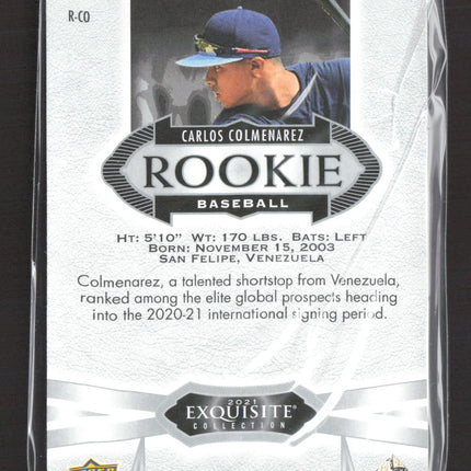 2020 Upper Deck Exquisite Collection Carlos Colmenarez #R-CO /149