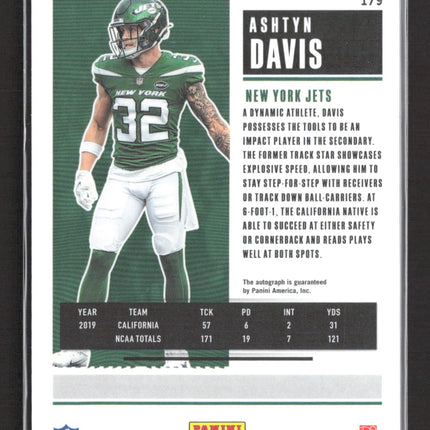 2021 Panini Contenders Optic Ashtyn Davis #179 Auto