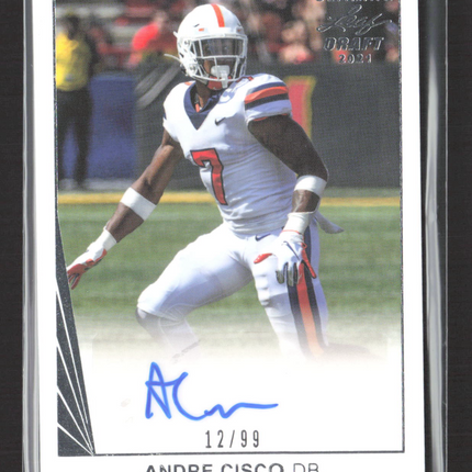 2021 Leaf Ultimate Draft Andre Cisco #BA-AC1 12/99 Auto