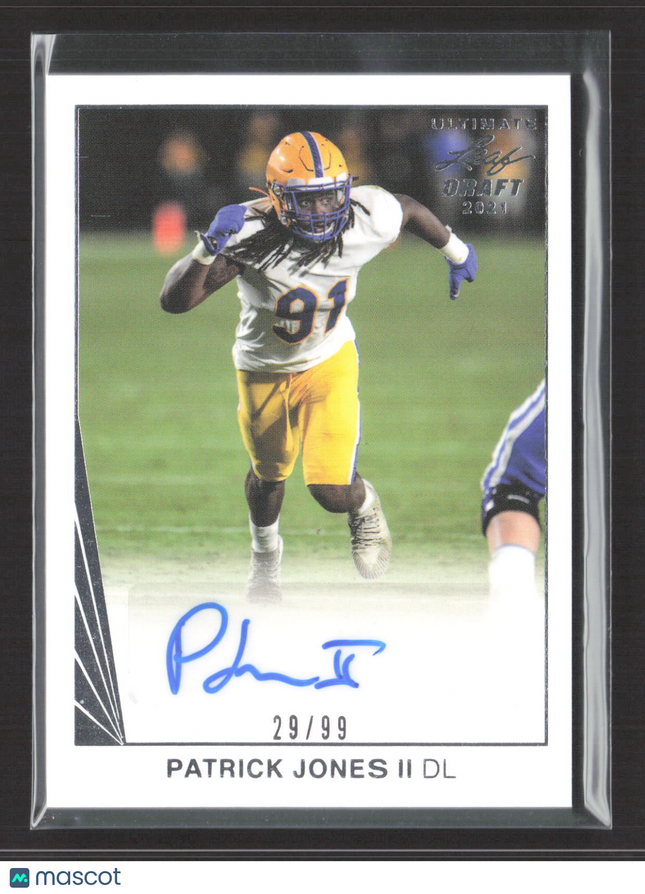 2021 Leaf Ultimate Draft Patrick Jones II #BA-PJ2 29/99 Auto