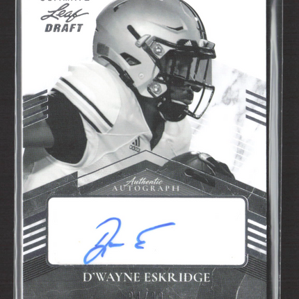 2021 Leaf Ultimate Draft Football D'Wayne Eskridge #PA-DWE Autograph 94/99