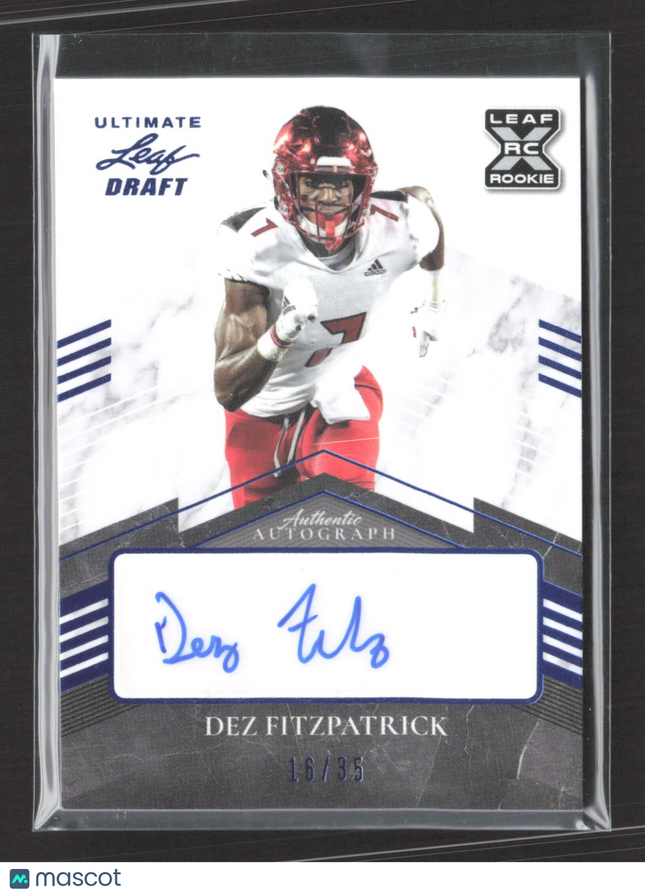 2021 Leaf Ultimate Draft Football Dez Fitzpatrick #BA-DF1 16/35 RC Auto