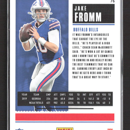 2021 Panini Contenders Optic Jake Fromm #76 RC