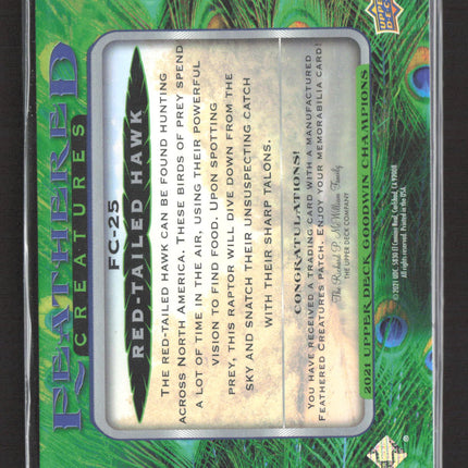 2021 Upper Deck Goodwin Champions Feathered Creatures Manufactured Patch #FC-25