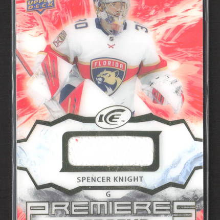 2022 Upper Deck Ice Ice Premieres Jerseys Spencer Knight #IPA-SK Jersey