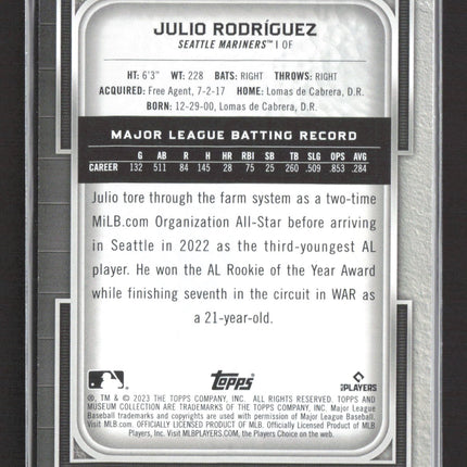 2023 Topps Museum Collection Julio Rodríguez #62
