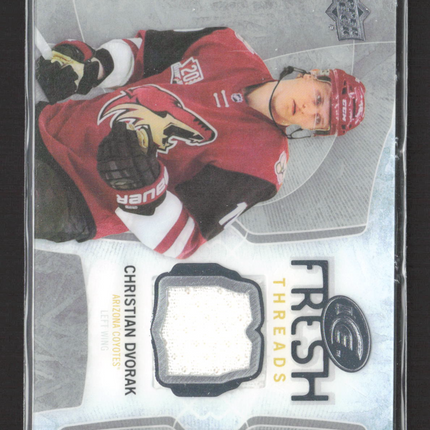 2017 Upper Deck Ice Fresh Threads Christian Dvorak #FT-CD Memorabilia Jersey