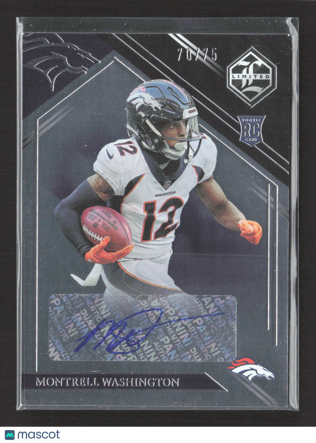 2023 Panini Limited Montrell Washington #233 RC Auto