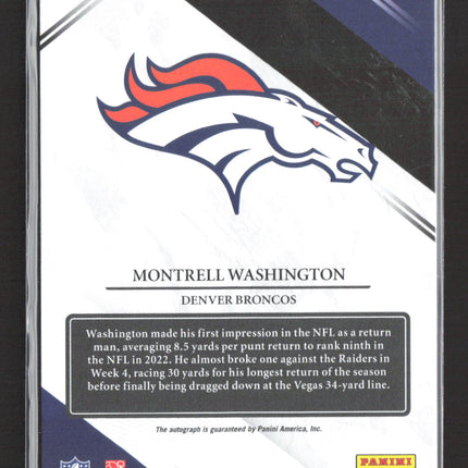2023 Panini Limited Montrell Washington #233 RC Auto