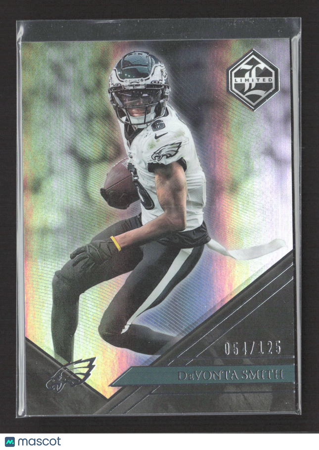 2023 Panini Limited Football DeVonta Smith #82 Silver Flash 054/125
