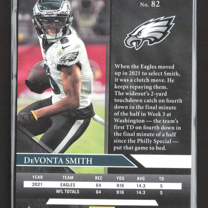2023 Panini Limited Football DeVonta Smith #82 Silver Flash 054/125