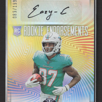2022 Panini Illusions Rookie Endorsements Erik Ezukanma #RE-EE 089/199 Auto