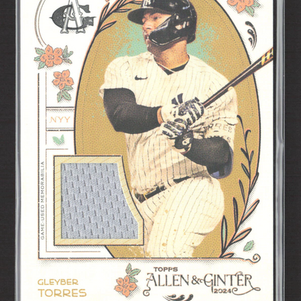 2024 Topps Allen & Ginter Gleyber Torres #AGR-GT Relic Game-Used Memorabilia