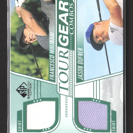 2014 SP Game Used Golf Tour Gear Jason Dufner Francesco Molinari Relic