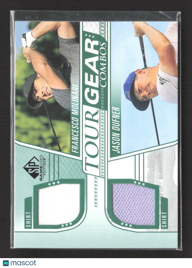 2014 SP Game Used Golf Tour Gear Jason Dufner Francesco Molinari Relic