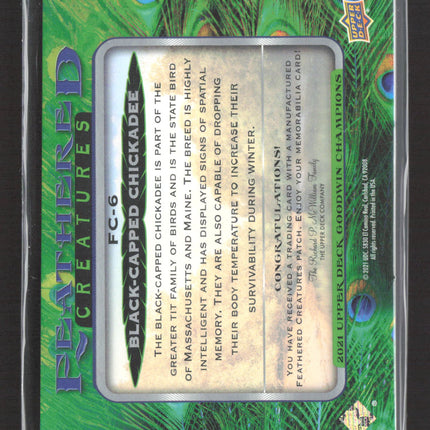 2021 Upper Deck Goodwin Champions Feathered Creatures Manufactured Patch #FC-6