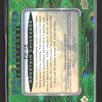 2021 Upper Deck Goodwin Champions Feathered Creatures Manufactured Patch #FC-19
