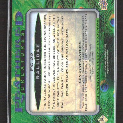 2021 Upper Deck Goodwin Champions Feathered Creatures Manufactured Patch #FC-22