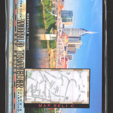 2021 Upper Deck Goodwin Champions World Traveler Map Relics Map Relic #WT-291