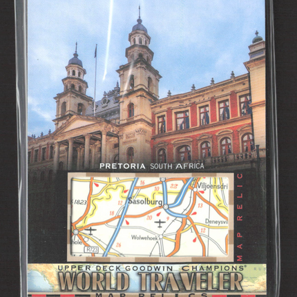 2021 Upper Deck Goodwin Champions World Traveler Map Relics Map Relic #WT-302