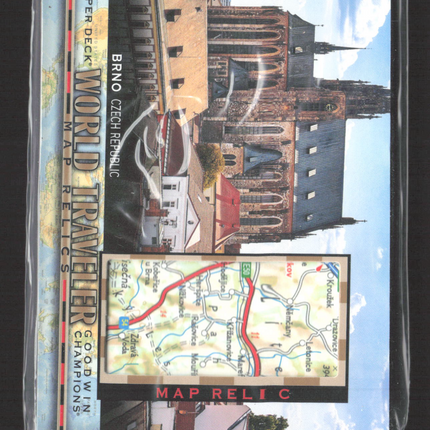 2021 Upper Deck Goodwin Champions World Traveler Map Relics Map Relic #WT-269