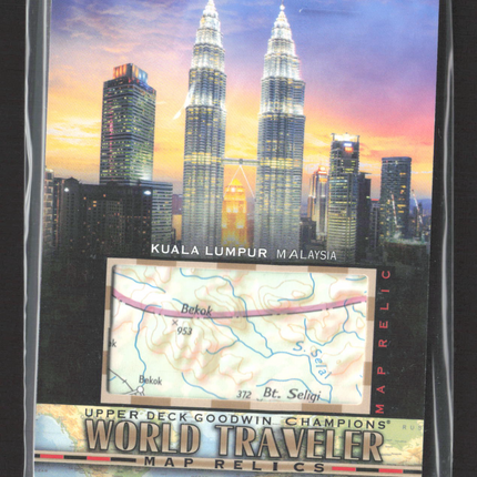 2021 Upper Deck Goodwin Champions World Traveler Map Relics Map Relic #WT-282