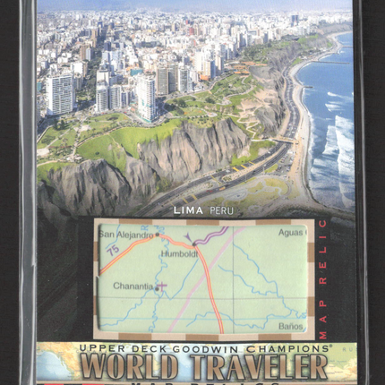 2021 Upper Deck Goodwin Champions World Traveler Map Relics Map Relic #WT-284
