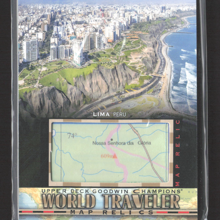 2021 Upper Deck Goodwin Champions World Traveler Map Relics Map Relic #WT-284