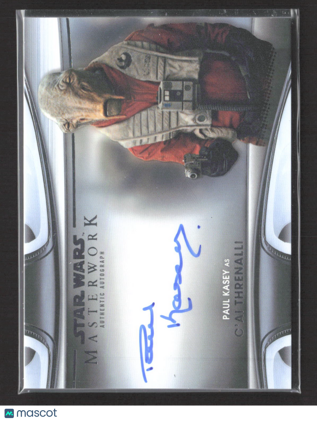2018 Topps Star Wars Masterwork Paul Kasey As C'ai Threnalli Auto #MWA-PK