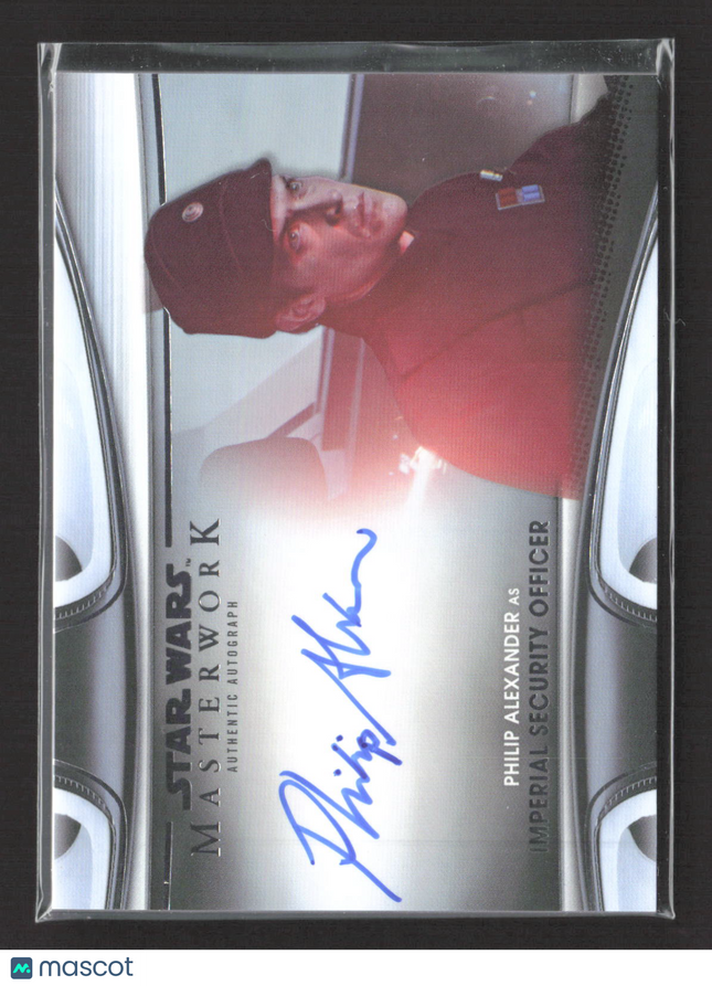 2017 Topps Star Wars Masterwork Philip Alexander AS Officer Auto #MWA-PAL