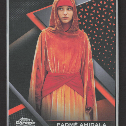 2022 Topps Chrome Black Star Wars Natalie Portman as Padme Amidala 08/25 #41